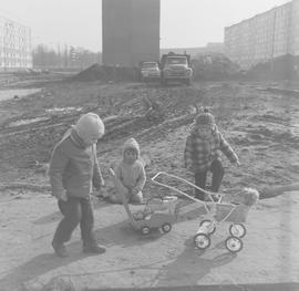 Dzieci bawiące się na jednym z wrocławskich osiedli