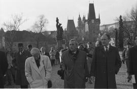 Premier Tadeusz Mazowiecki w Pradze
