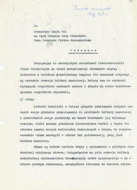 Memoriał dot. warunków rozwoju kultury narodowej